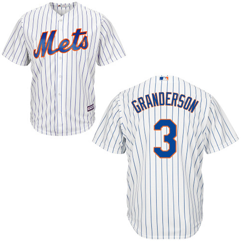 New York Mets #3 Curtis Granderson White Cool Base Home Jersey