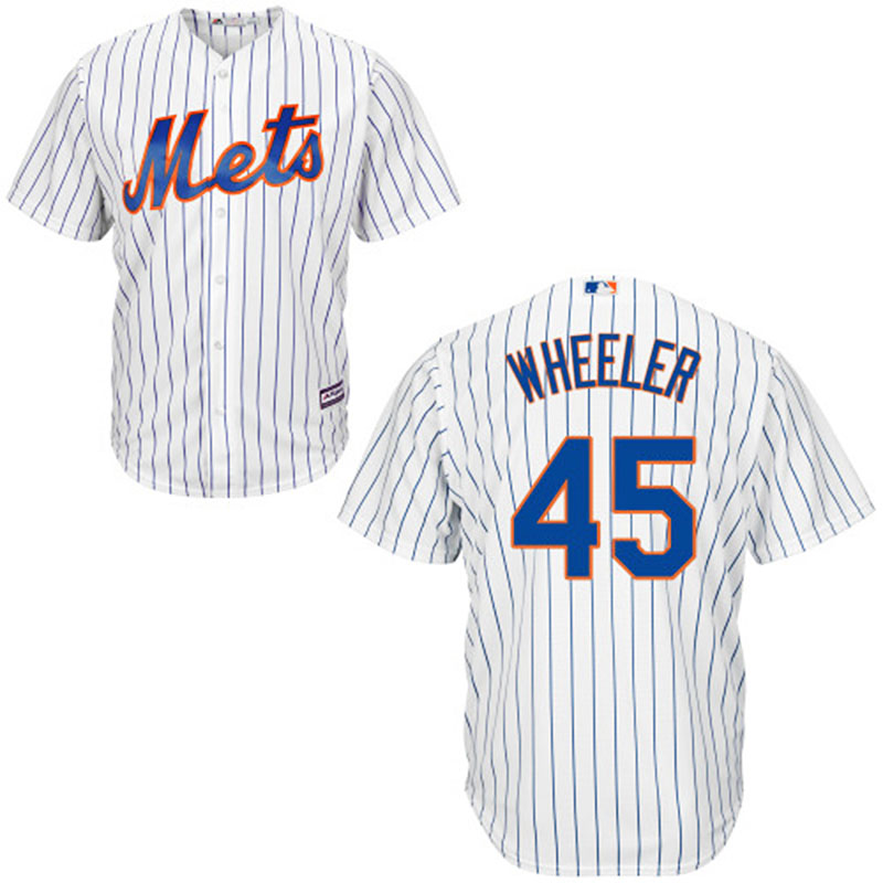 New York Mets #45 Zack Wheeler White Cool Base Home Jersey