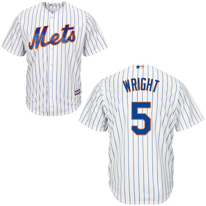 New York Mets #5 David Wright White Cool Base Home Jersey