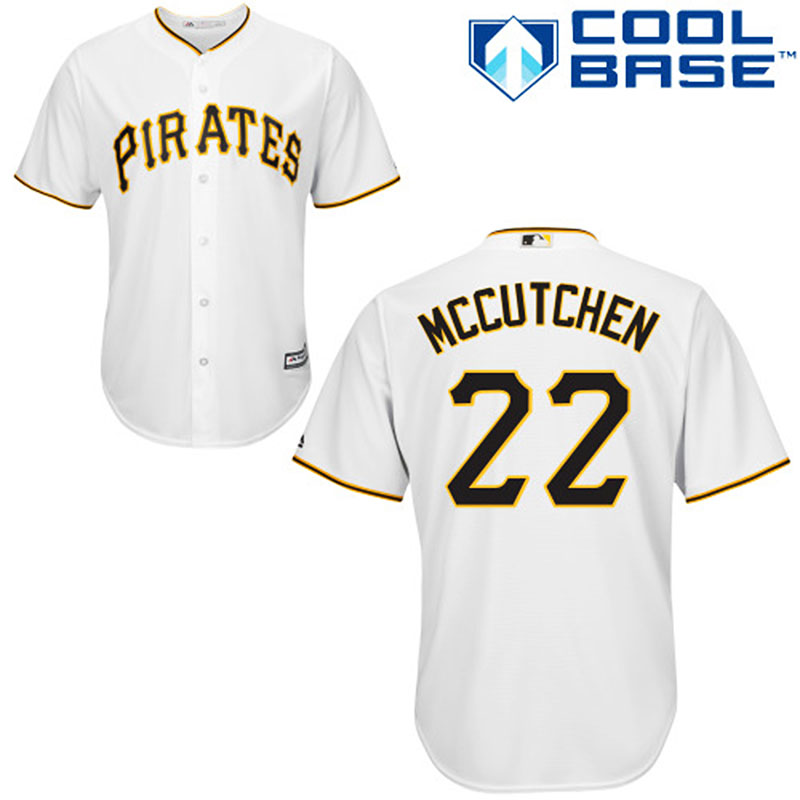 Pittsburgh Pirates #22 Andrew McCutchen White Cool Base Home Jersey