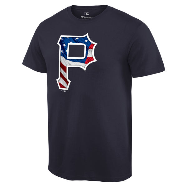 Pittsburgh Pirates Navy Banner Wave Team T-Shirt