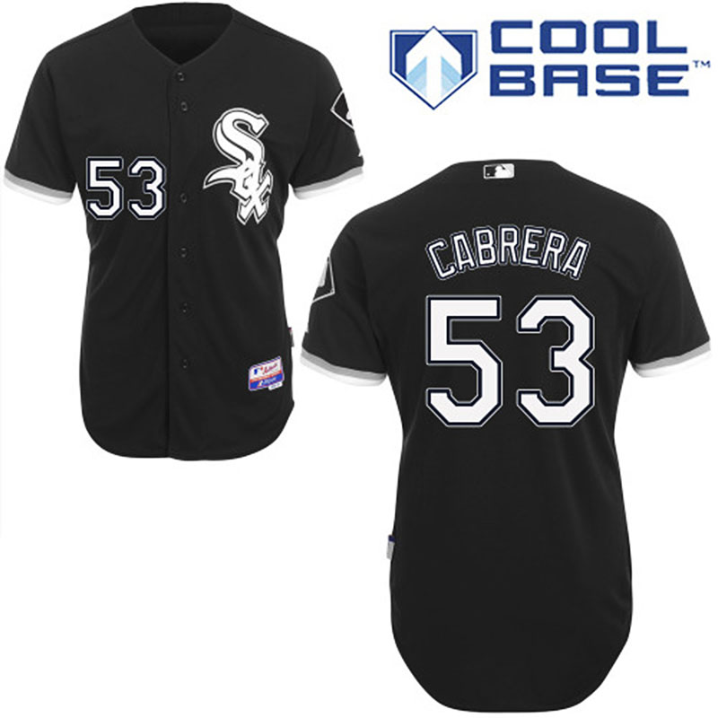 Chicago White Sox #53 Melky Cabrera Authentic BlackJersey