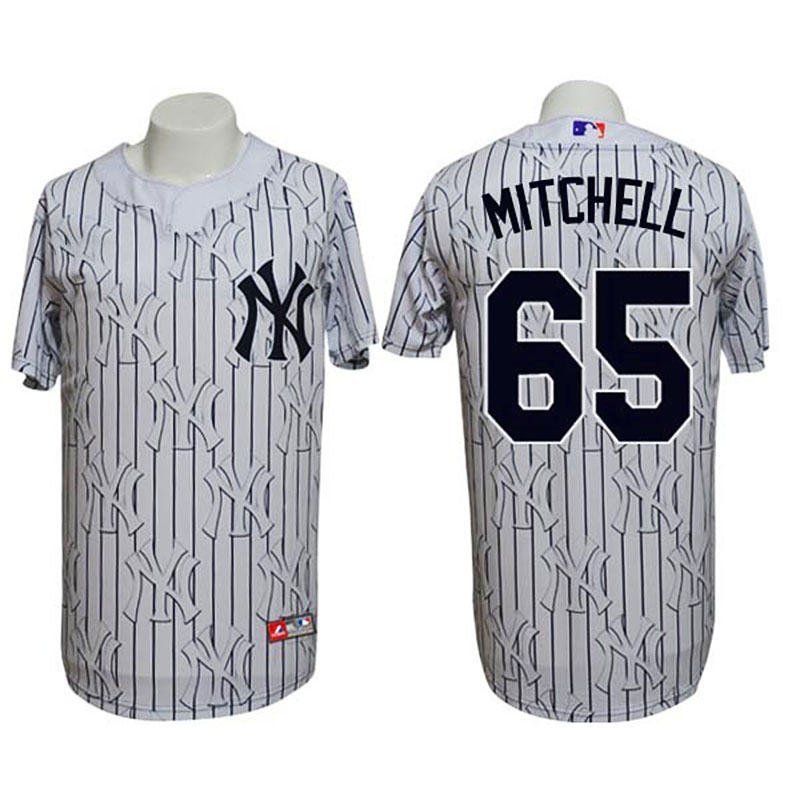 New York Yankees #65 Bryan Mitchell Conventional 3D Version Grey Jersey