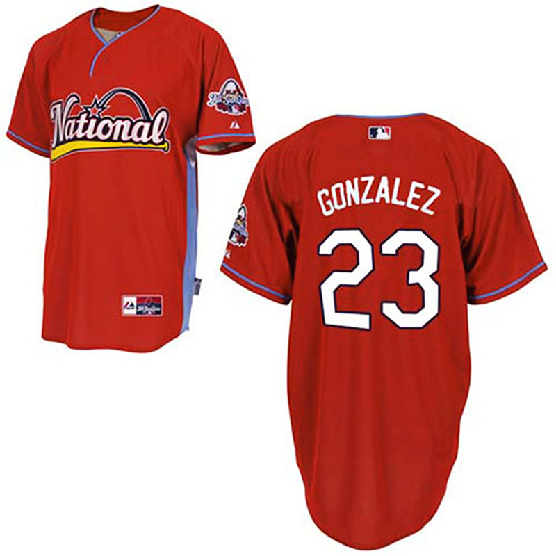 San Diego Padres #23 Adrian Gonzalez Red 2009 All Star Jersey