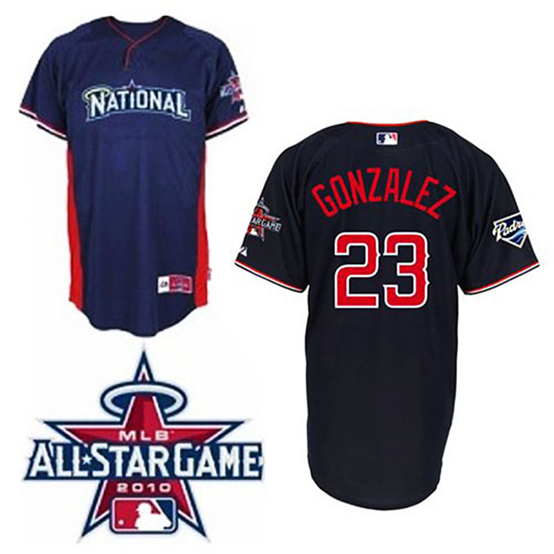 San Diego Padres #23 Adrian Gonzalez Blue National League 2010 All Star BP Jersey