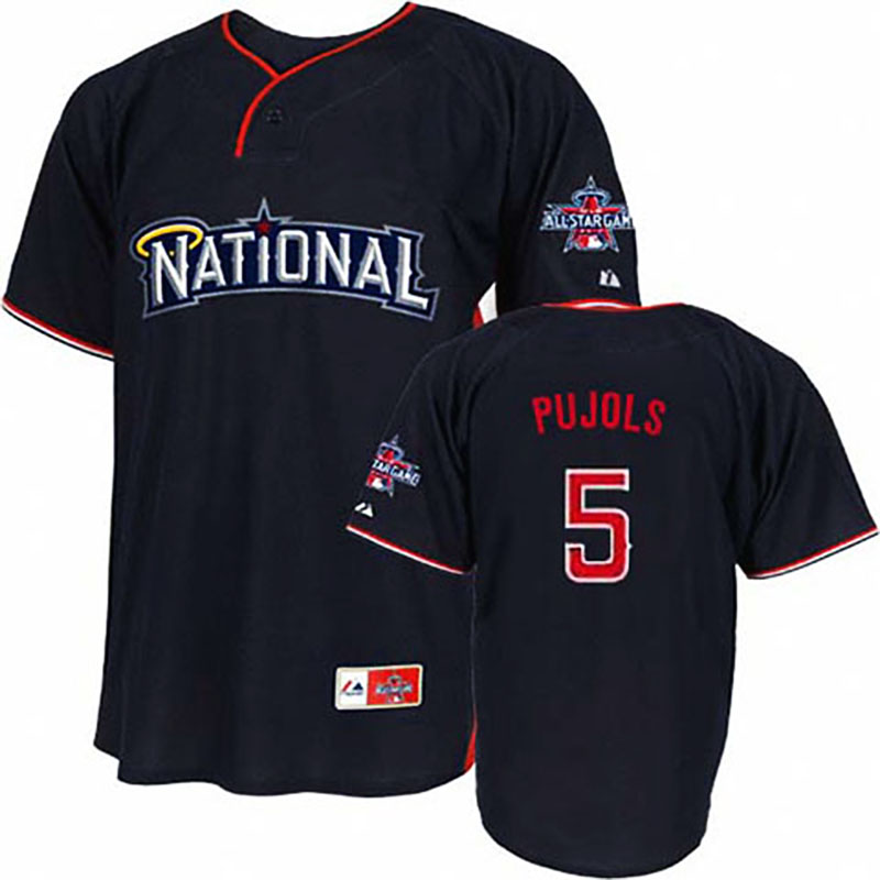 St. Louis Cardinals #5 Albert Pujols Nation League 2010 All Star BP Blue Jersey