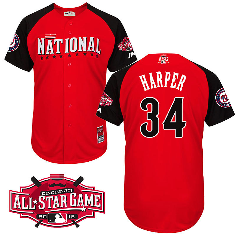 2015 MLB All Star Washington Nationals #34 Bryce Harper Jersey