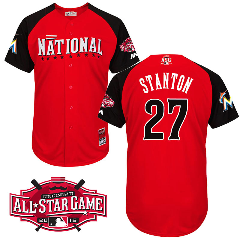 2015 MLB All Star National Miami Marlins #27 Giancarlo Stanton Jersey