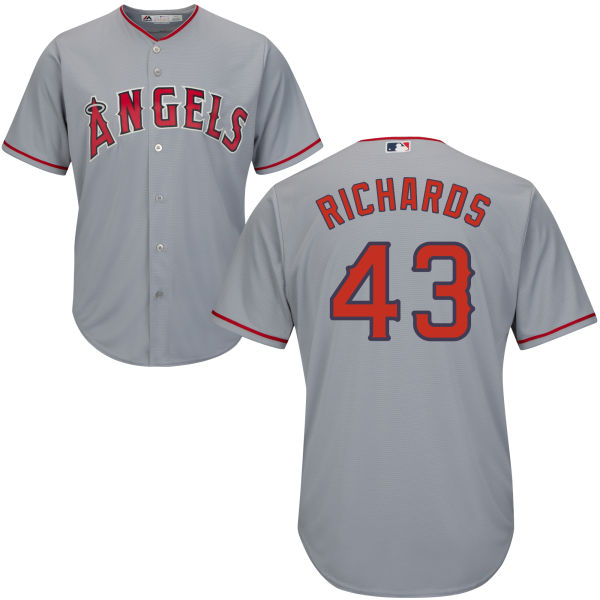 Los Angeles Angels of Anaheim #43 Garrett Richards Gray Cool Base Jersey