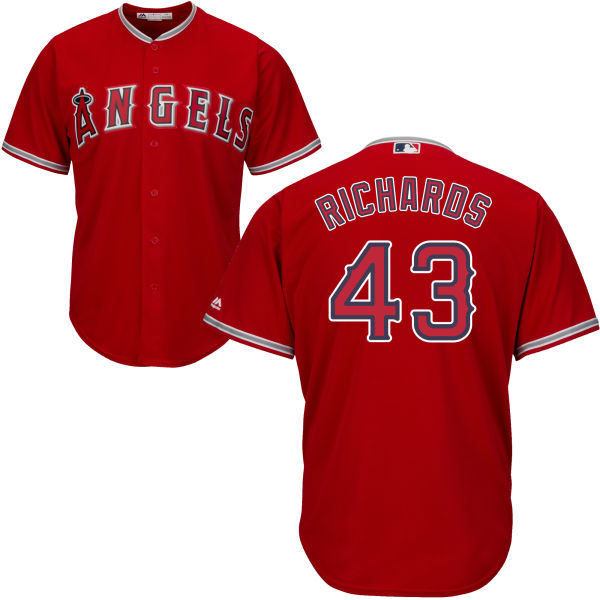 Los Angeles Angels of Anaheim #43 Garrett Richards Red Cool Base Jersey