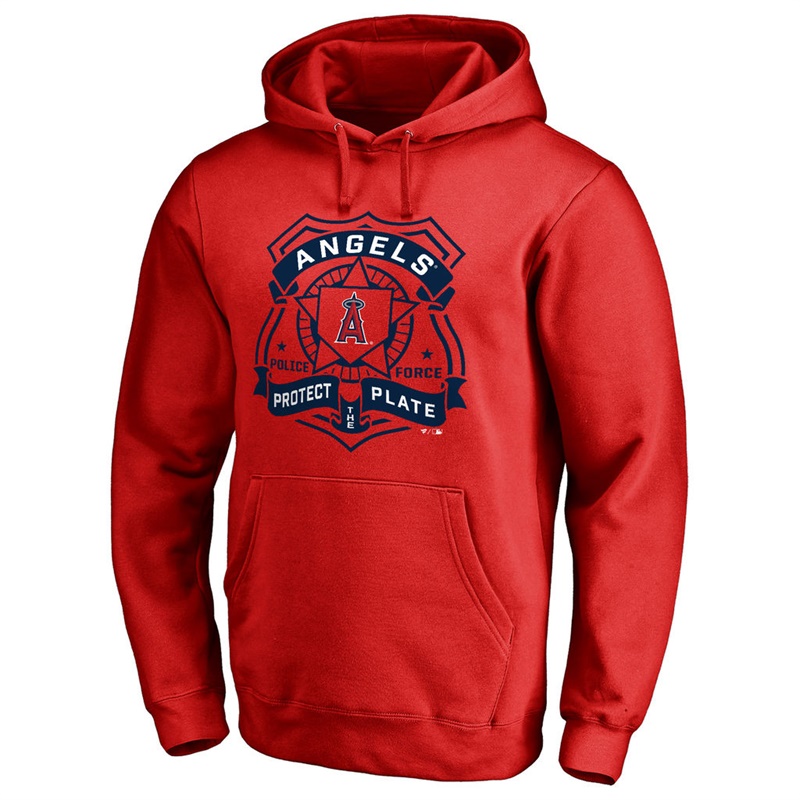 Los Angeles Angels Red Police Badge Aunthetic Pullover Hoodie