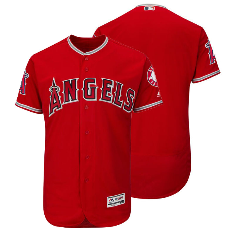 Los Angeles Angels Majestic Scarlet Flexbase Authentic Collection Team Jersey