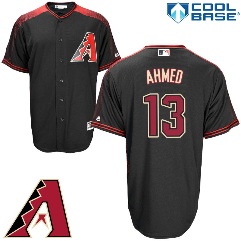 Arizona Diamondbacks #13 Nick Ahmed Black Official Cool Base Player Jersey