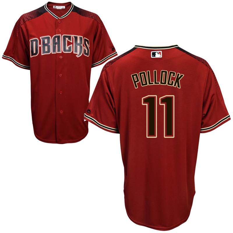 Arizona Diamondbacks A.J. Pollock #11 Crimson 2017 Cool Base Jersey