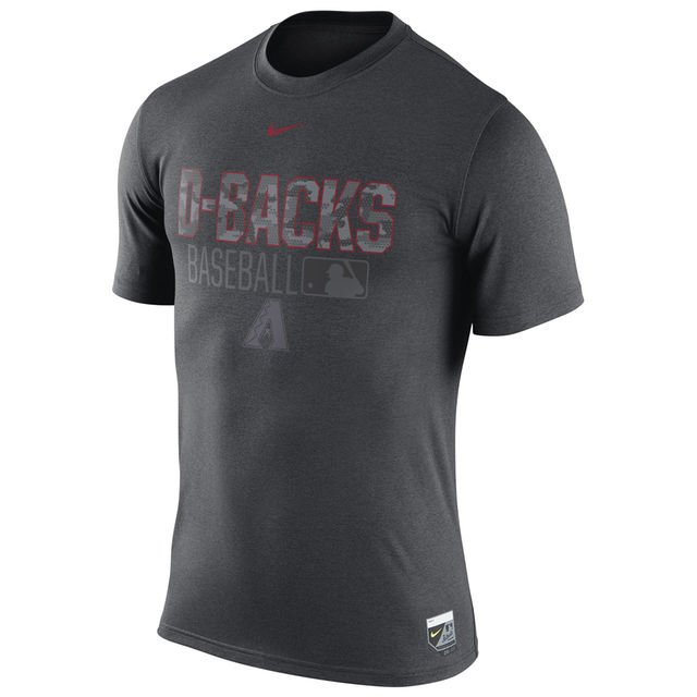 Arizona Diamondbacks Anthracite 2016 Authentic Collection Legend Issue 1.6 Performance Team T-Shirt