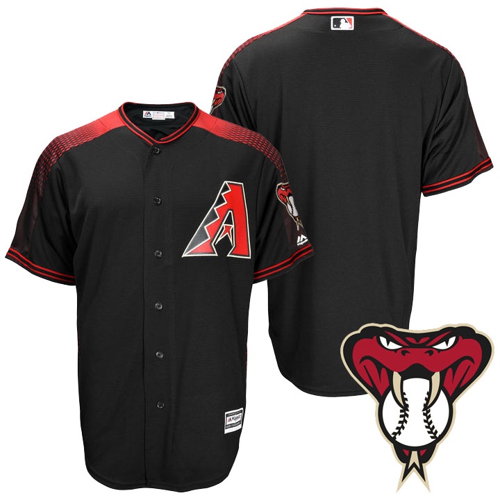 Arizona Diamondbacks Black Brick Official Cool Base Team Jersey