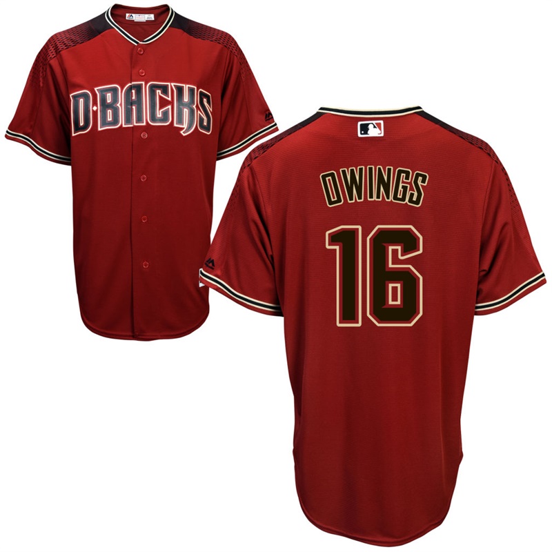 Arizona Diamondbacks Chris Owings #16 Crimson 2017 Cool Base Jersey