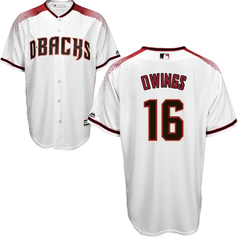 Arizona Diamondbacks Chris Owings #16 White 2017 Cool Base Jersey