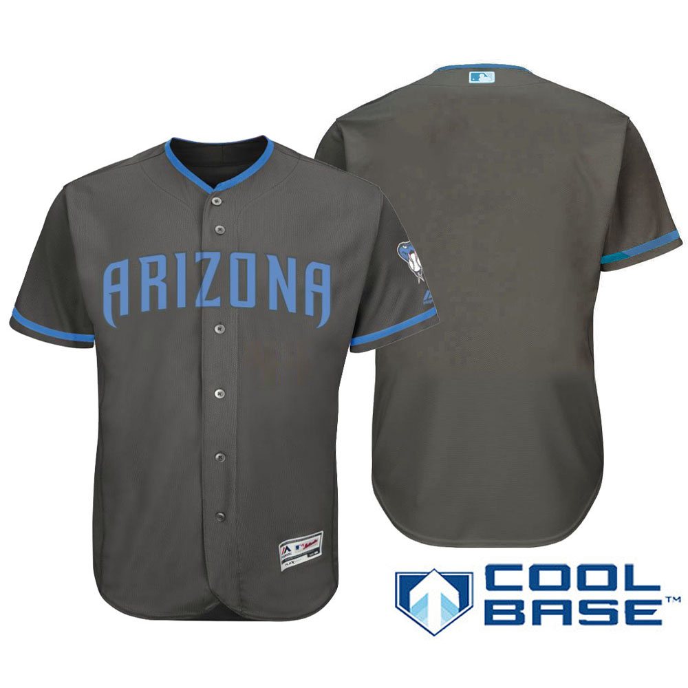 Arizona Diamondbacks 2016 Father's Day Gray Cool Base Team Jersey