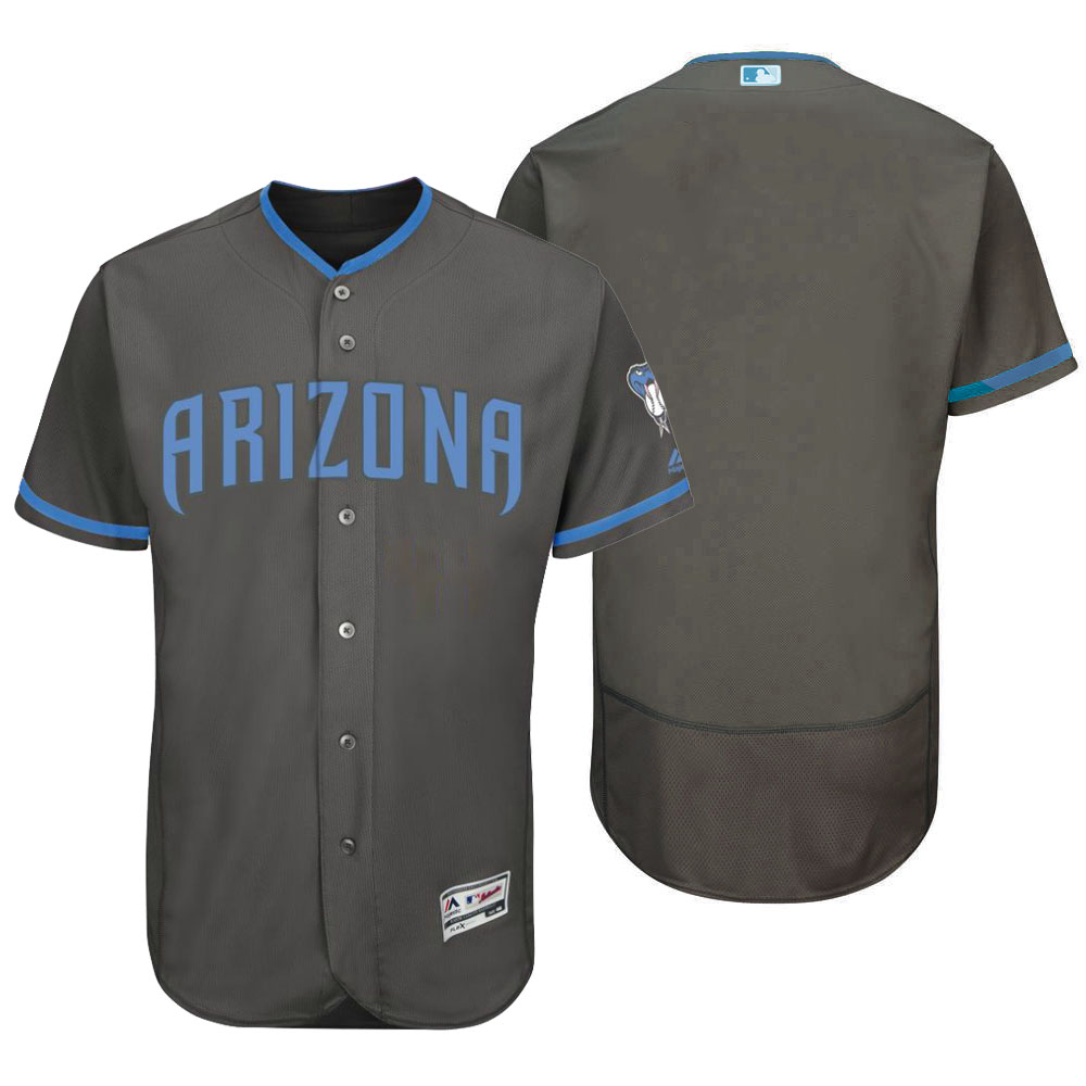 Arizona Diamondbacks 2016 Father's Day Gray Flex Base Team Jersey