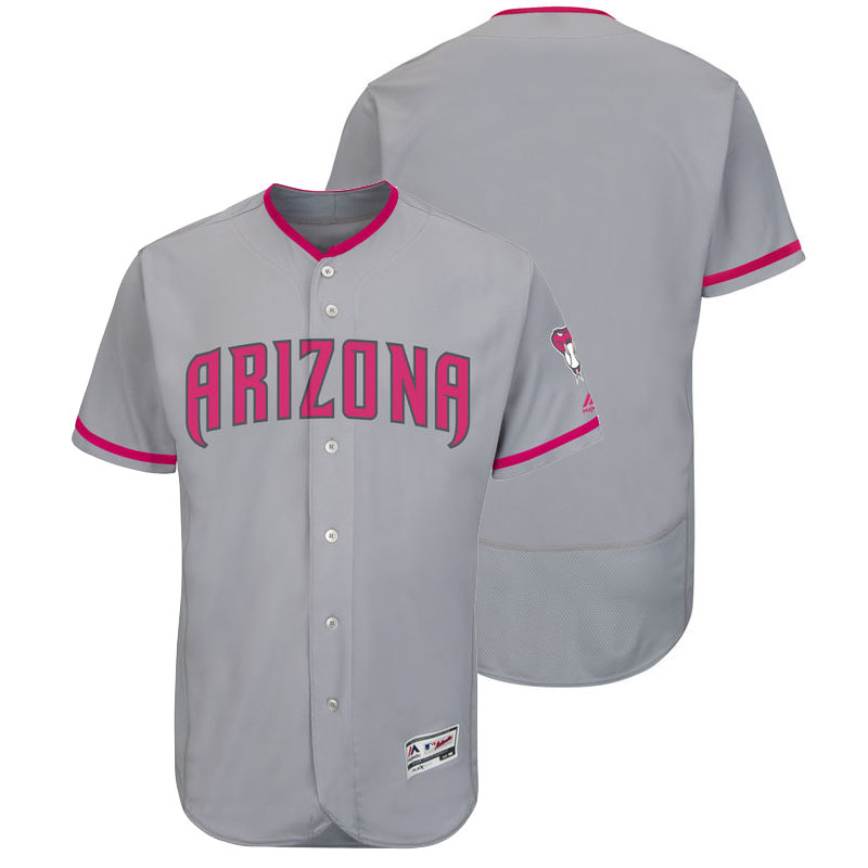 Arizona Diamondbacks Gray Road 2016 Mother's Day Flex Base Jersey