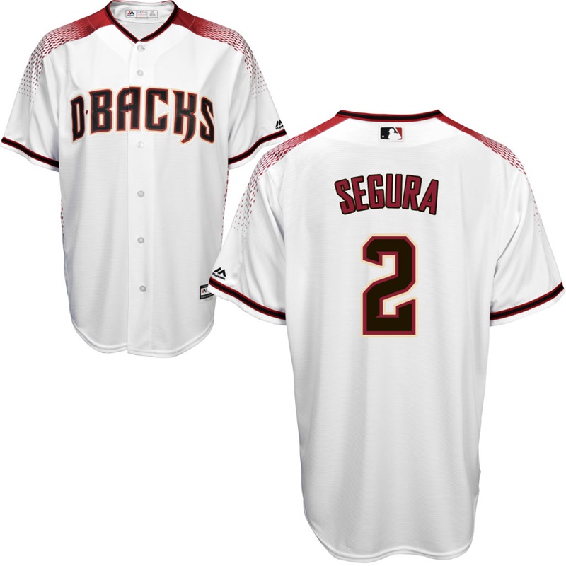 Arizona Diamondbacks Jean Segura #2 White 2017 Cool Base Jersey