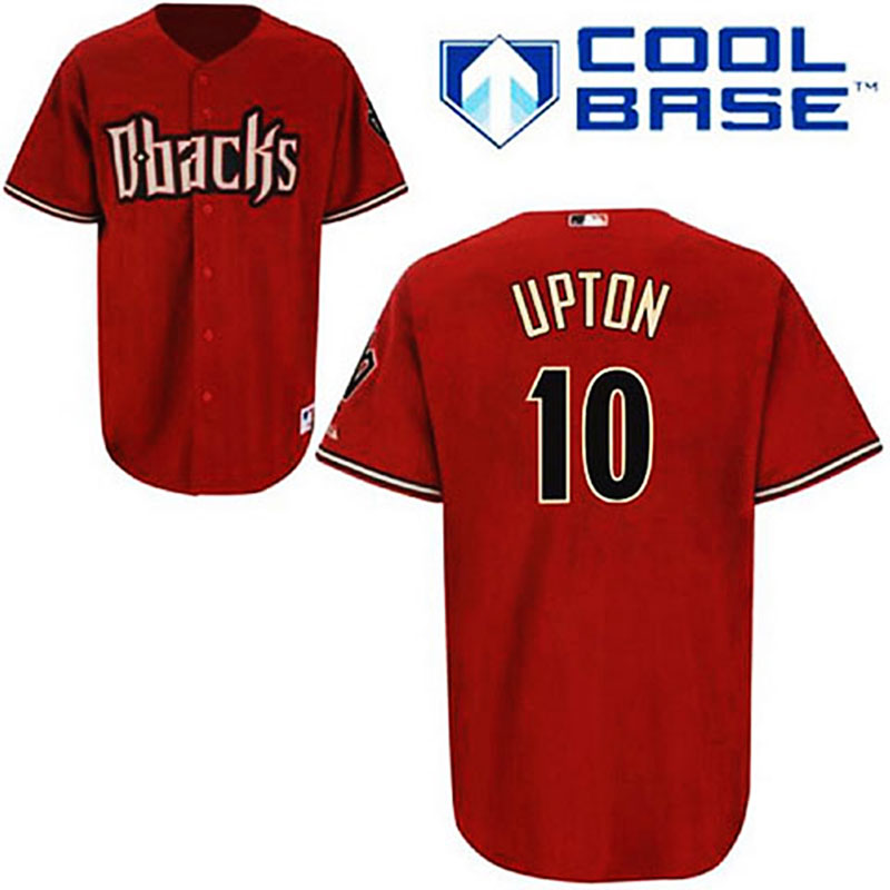 Arizona Diamondbacks #10 Justin Upton Red Cool Base Jersey