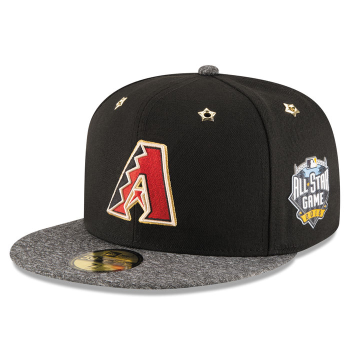 Arizona Diamondbacks New Era Black 2016 MLB All-Star Game Patch 59FIFTY Fitted Hat