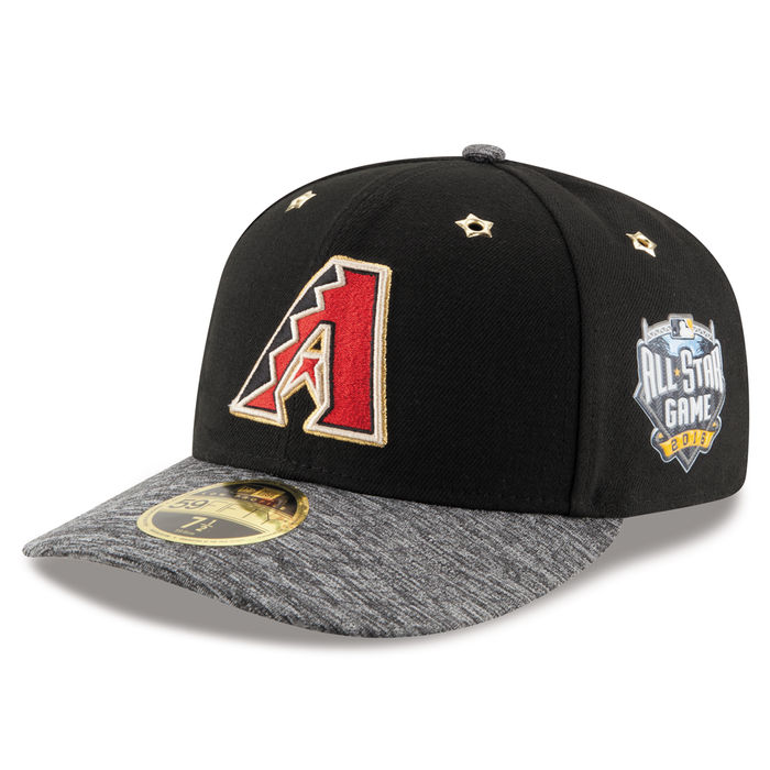 Arizona Diamondbacks New Era Black 2016 MLB All-Star Game Patch Low Profile 59FIFTY Fitted Hat