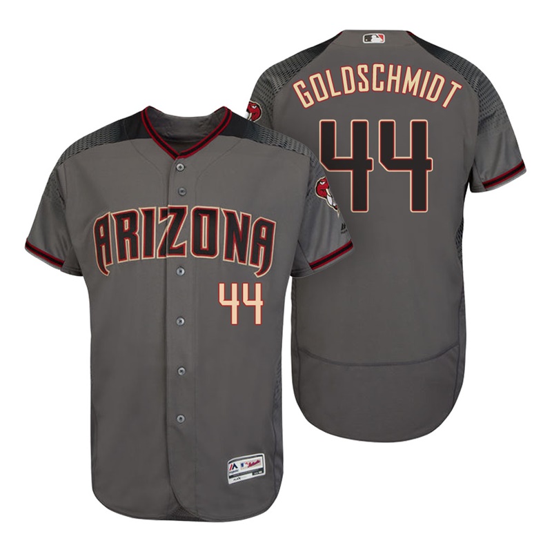 Arizona Diamondbacks Paul Goldschmidt #44 Gray/Crimson 2017 Authentic Collection Flex Base Jersey