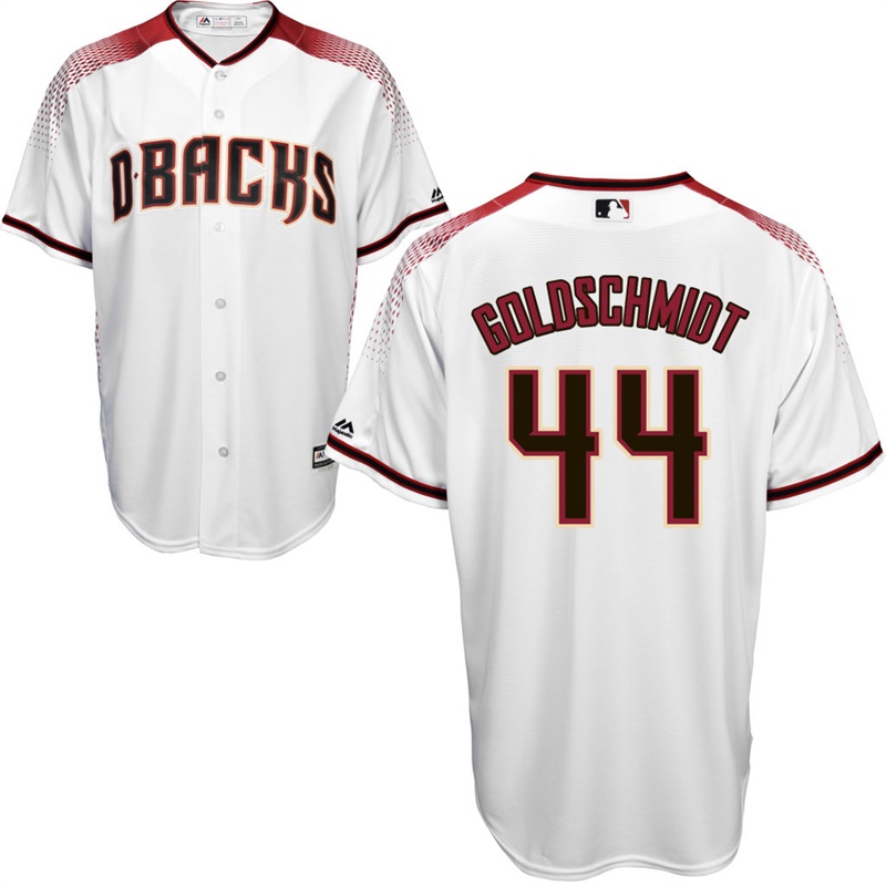 Arizona Diamondbacks Paul Goldschmidt #44 White 2017 Cool Base Jersey