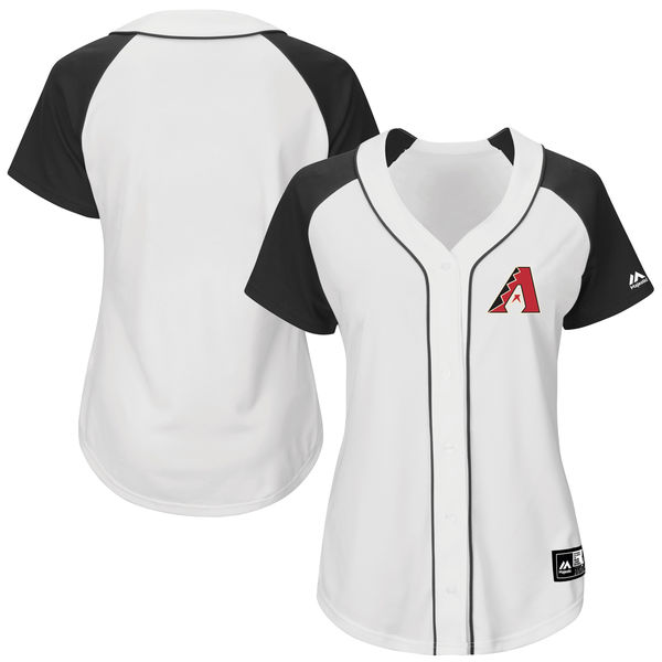 Women's Arizona Diamondbacks Majestic White Fashion Jersey