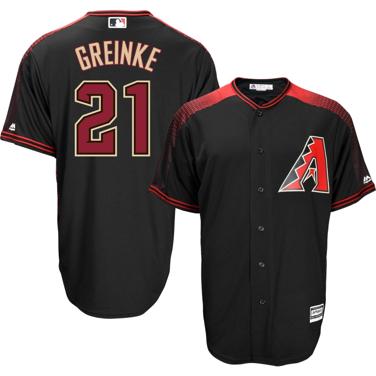 Arizona Diamondbacks Zack Greinke #21 Black Official Cool Base Jersey