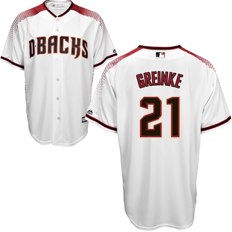 Arizona Diamondbacks Zack Greinke #21 White 2017 Cool Base Jersey