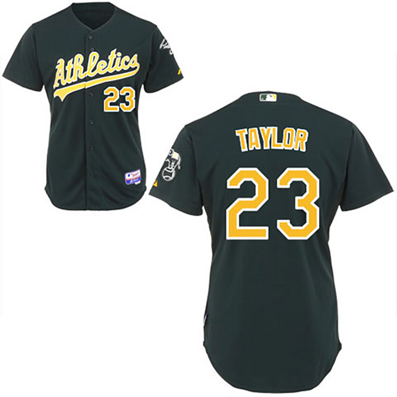 Oakland Athletics #23 Michael Taylor Green Alternate 2 Cool Base Jersey