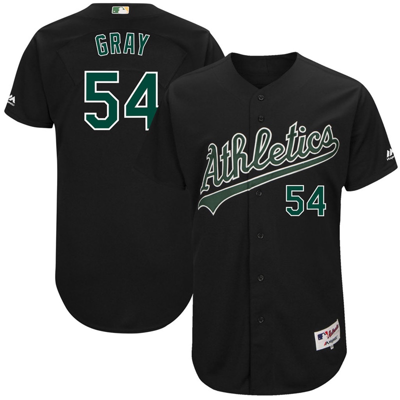 Oakland Athletics #54 Sonny Gray Black 2000 Throwback Turn Back the Clock Authentic Player Jersey