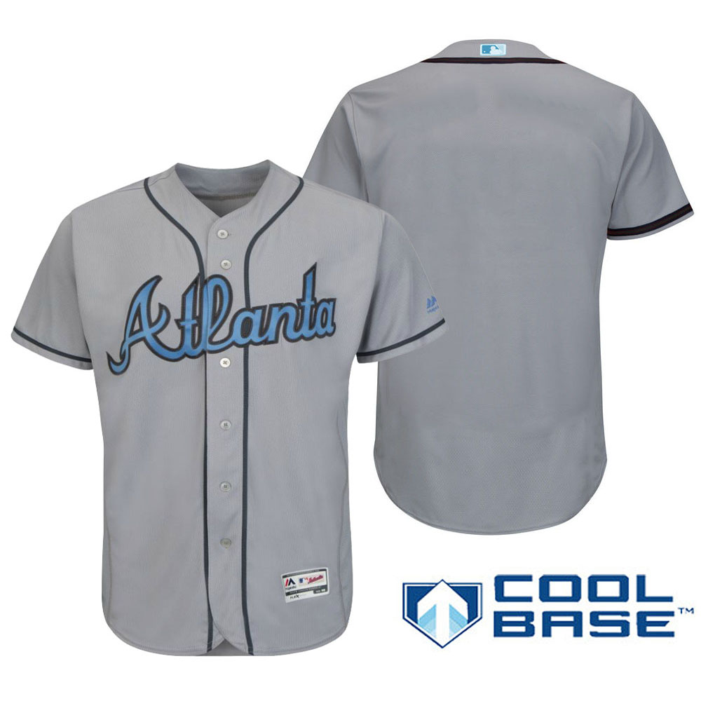 Atlanta Braves 2016 Father's Day Gray Cool Base Team Jersey