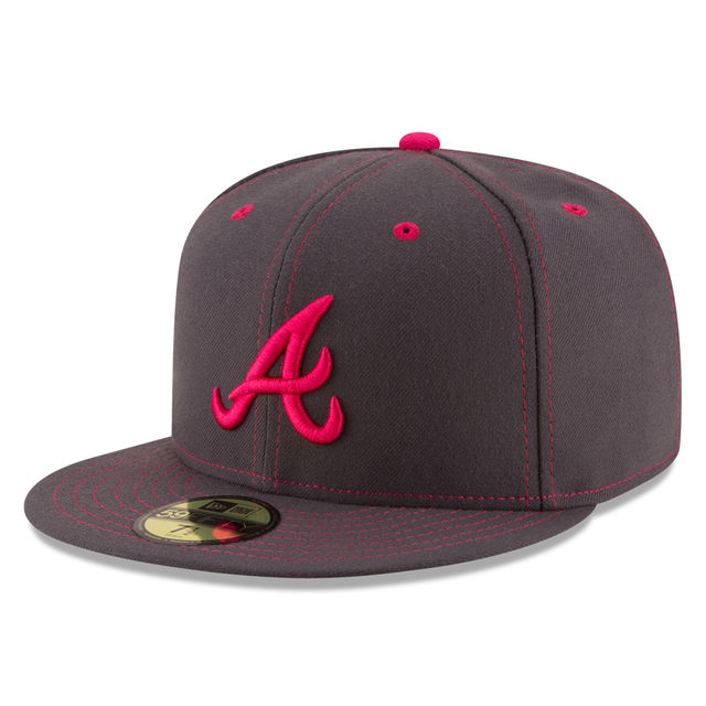 Atlanta Braves New Era Graphite 2016 Mother's Day 59FIFTY Fitted Hat