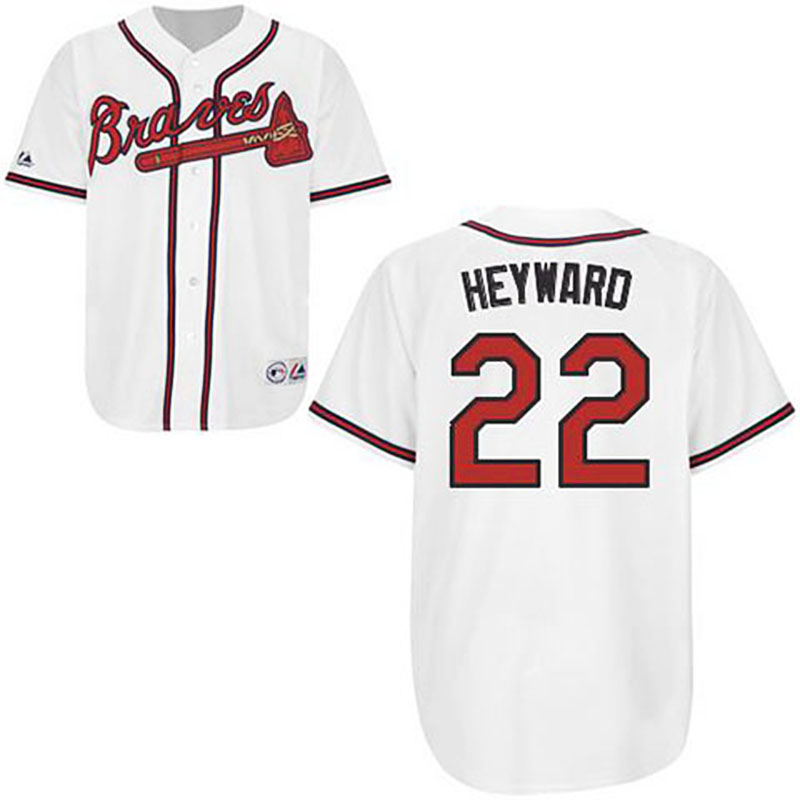 Atlanta Braves #22 Jason Heyward White Jersey