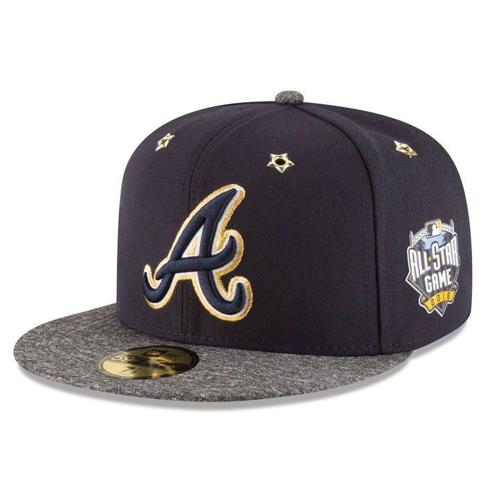 Atlanta Braves New Era Navy 2016 MLB All-Star Game Patch 59FIFTY Fitted Hat