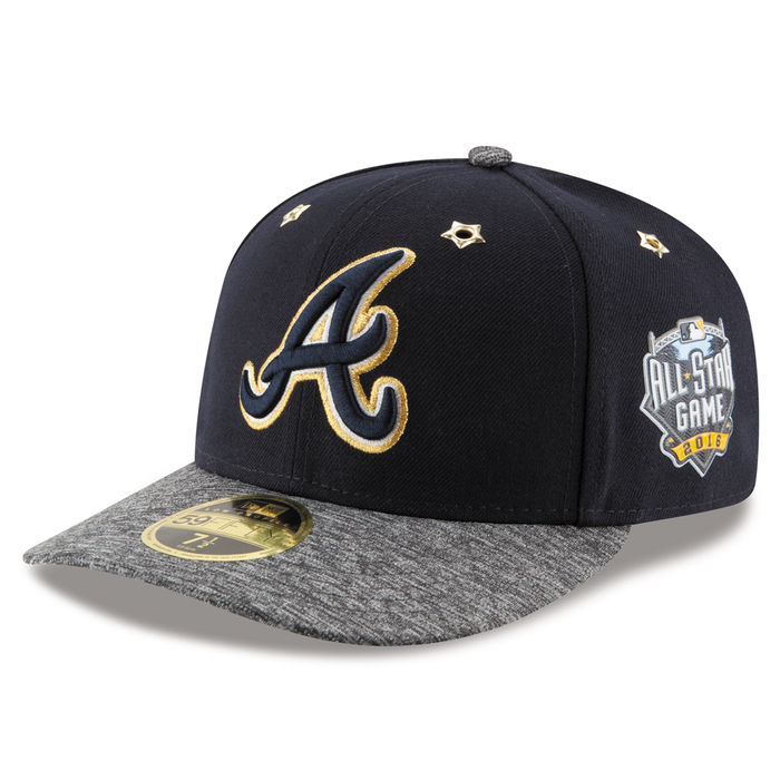 Atlanta Braves New Era Navy 2016 MLB All-Star Game Patch Low Profile 59FIFTY Fitted Hat