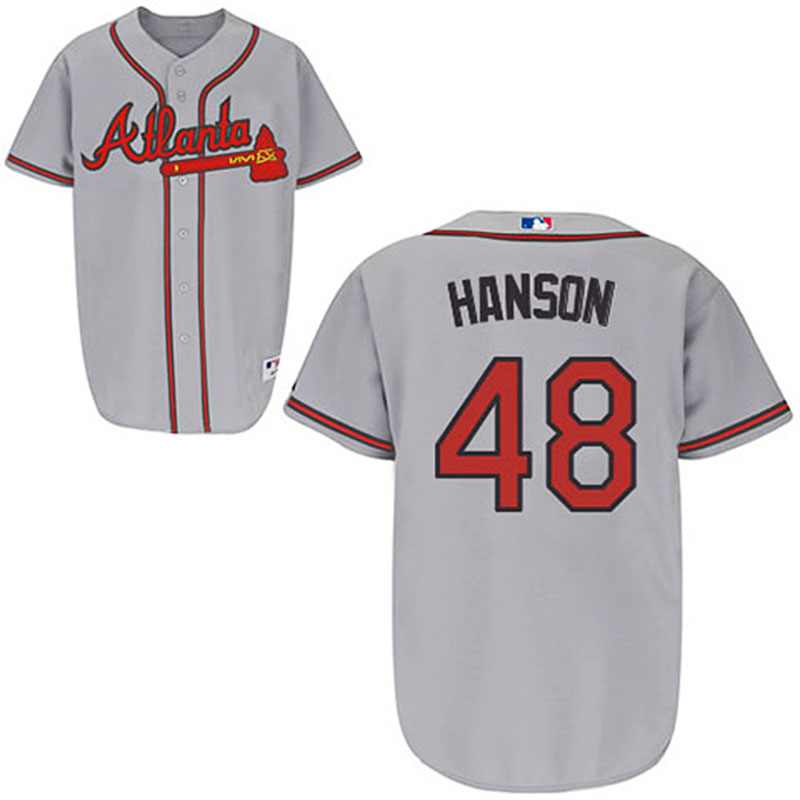 Atlanta Braves #48 Tommy Hanson Grey Road Jersey