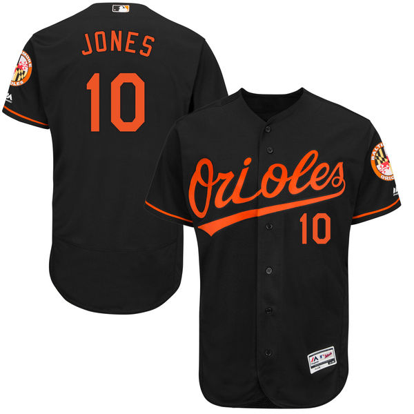 Baltimore Orioles Adam Jones #10 Black Authentic Collection Flexbase Player Jersey