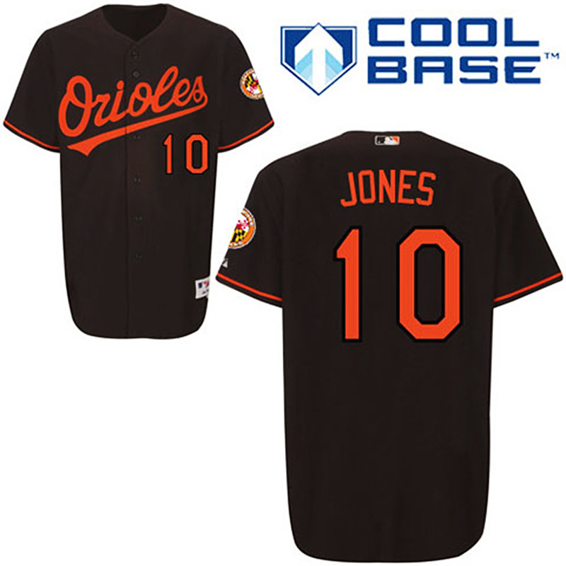 Baltimore Orioles #10 Adam Jones Black Jersey