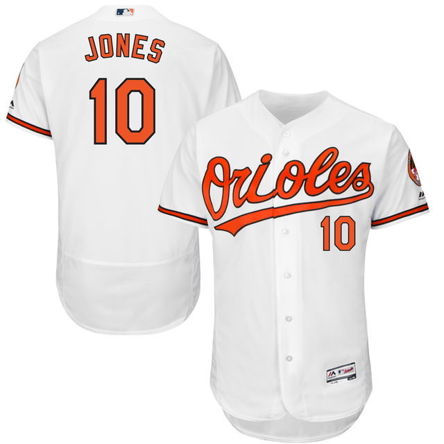 Baltimore Orioles Adam Jones #10 White Flexbase Authentic Collection Player Jersey