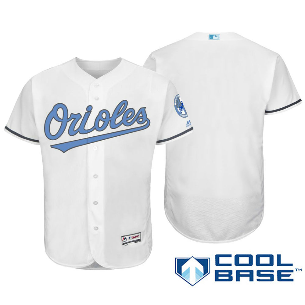 Baltimore Orioles 2016 Father's Day White Cool Base Team Jersey