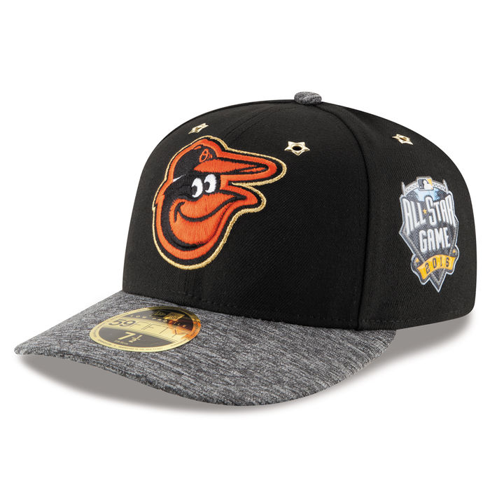 Baltimore Orioles New Era Black 2016 MLB All-Star Game Patch Low Profile 59FIFTY Fitted Hat