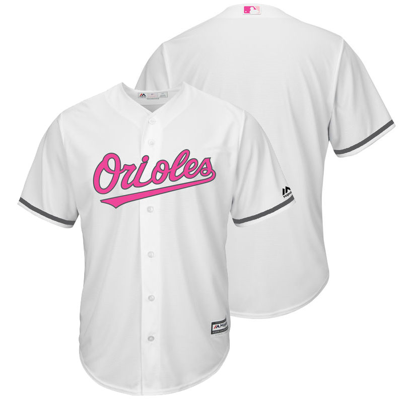 Baltimore Orioles White Home 2016 Mother's Day Cool Base Team Jersey