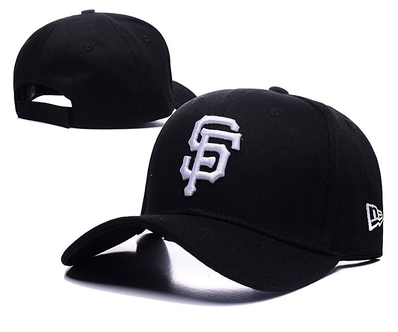 San Francisco Giants New Era Black The League Slouch Adjustable Hat