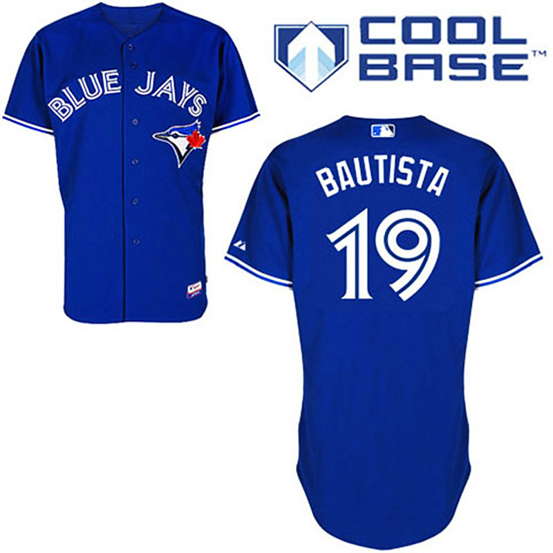 Toronto Blue Jays #19 Jose Bautista Blue Alternate Cool Base 2012 Jersey